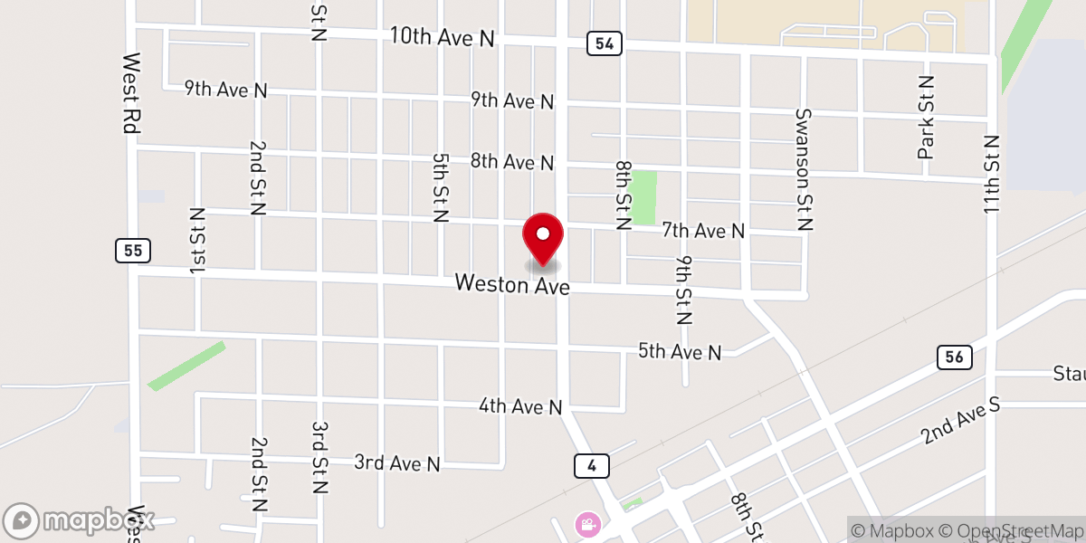 Map showing location of AES Ministries