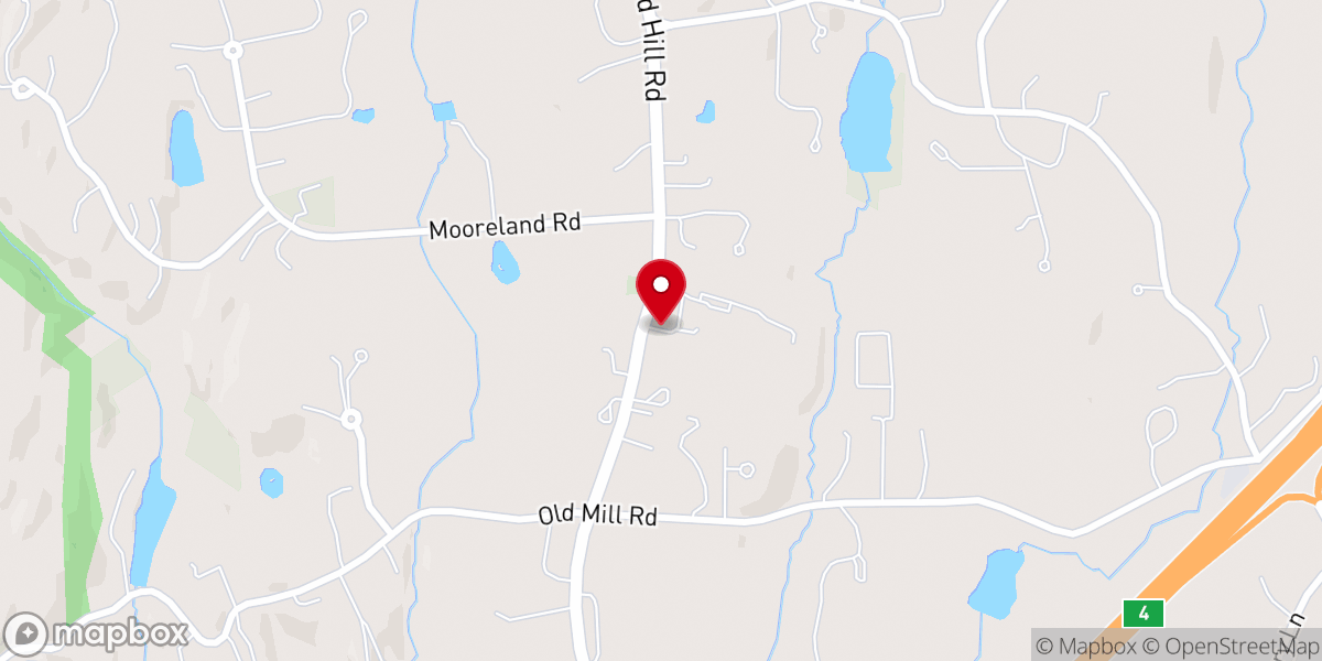 Map showing location of Round Hill Community Church