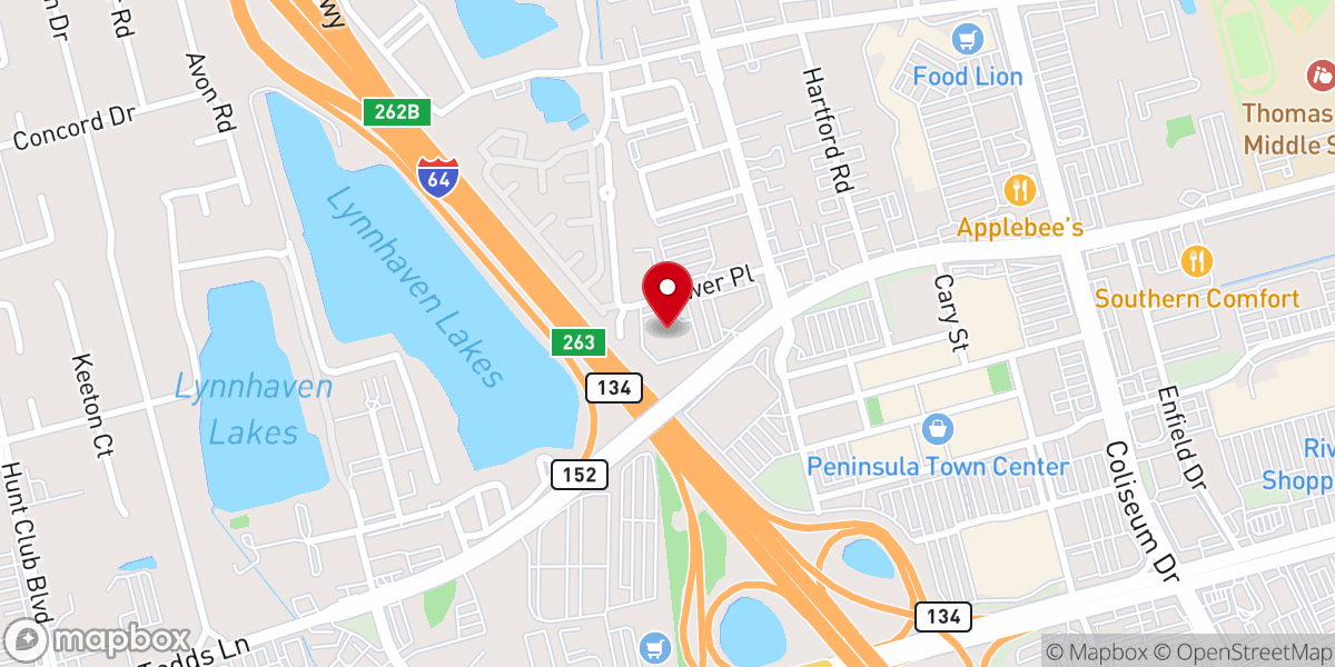 Map showing location of C3 Hampton