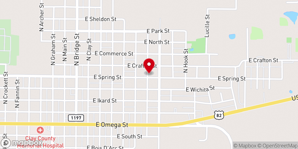 Map showing location of Henrietta Church of God