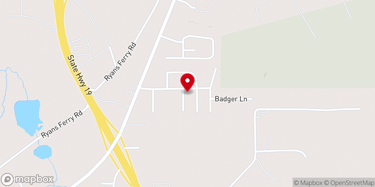 Map showing location of Huntsville Church of God