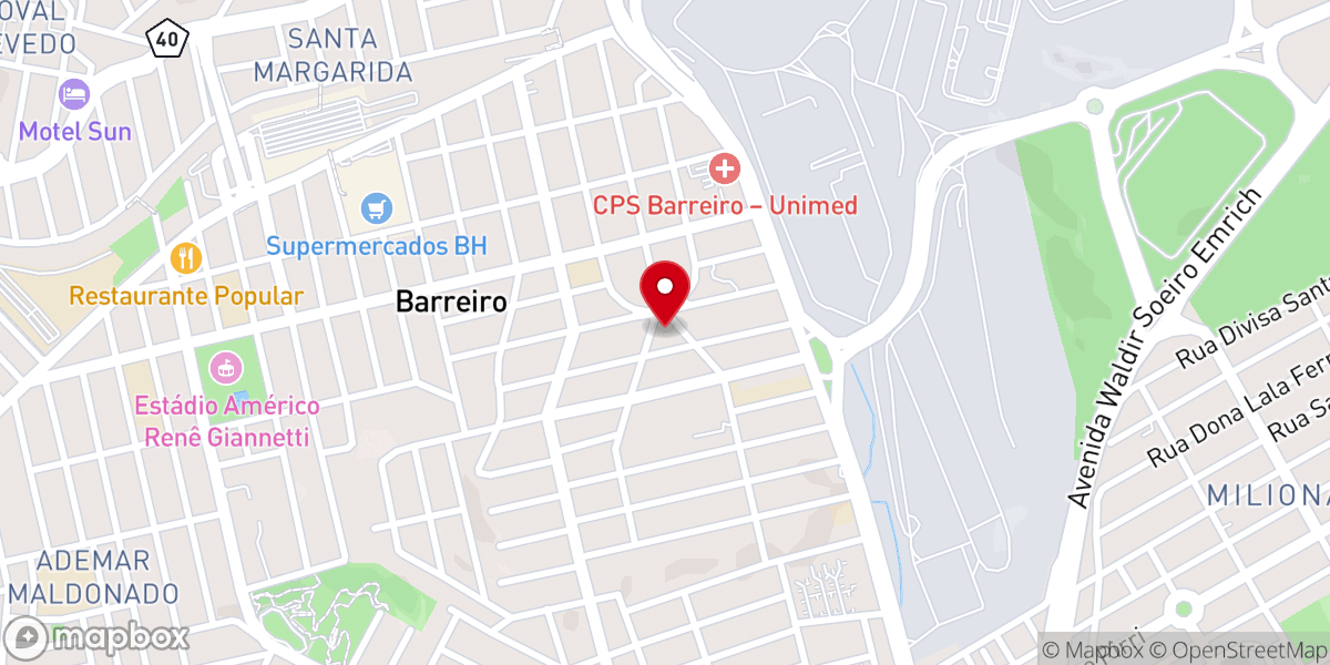 Map showing location of Santuário São Paulo da Cruz
