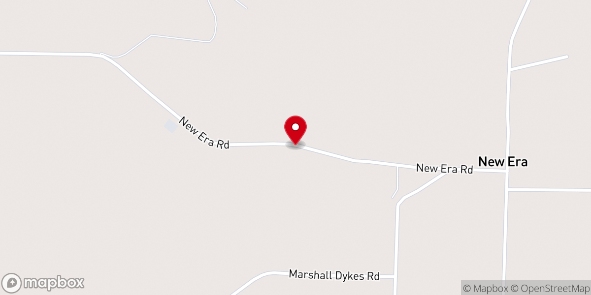 Map showing location of Old Shady Grove Baptist Church
