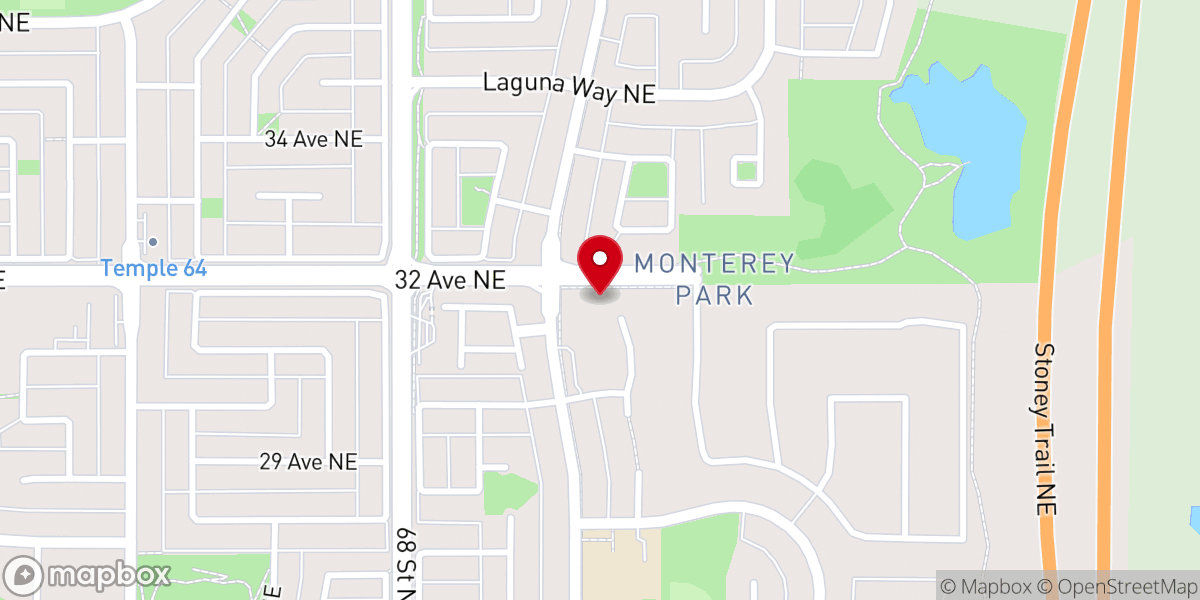 Map showing location of Sonrise Community Baptist Church