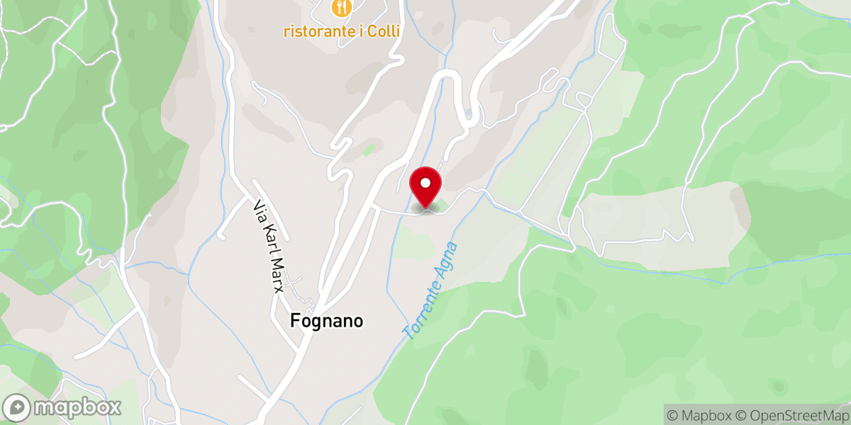 Map showing location of Parrocchia di San Martino a Fognano