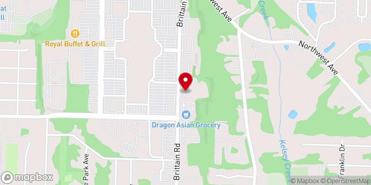 Map showing location of Chapel of Prayer Baptist Church