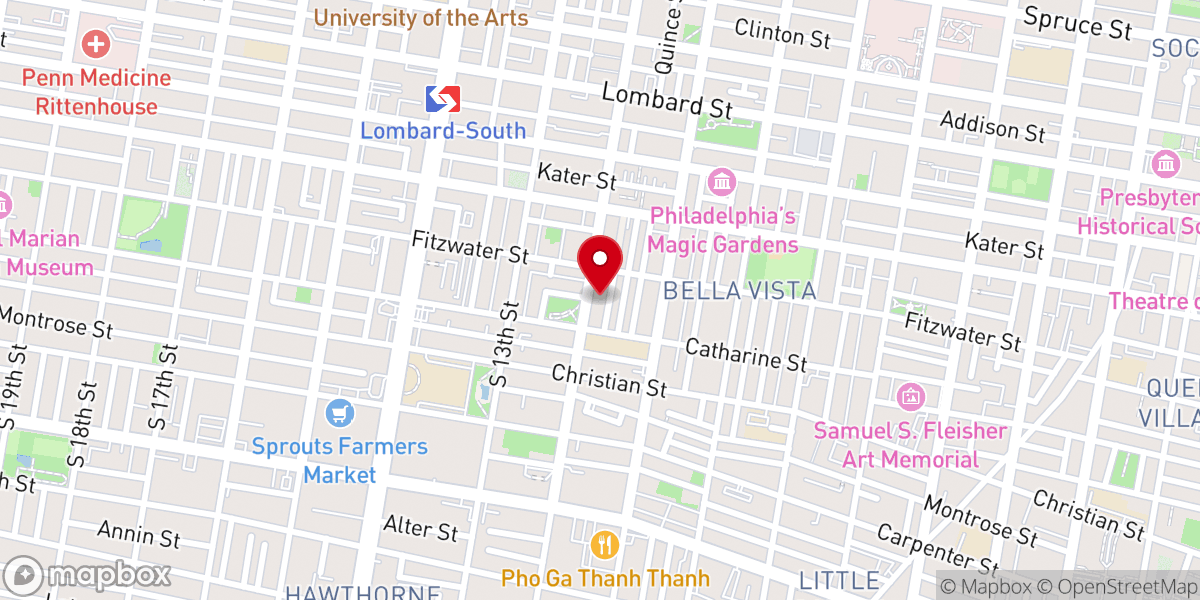Map showing location of Rising Sun Baptist Church