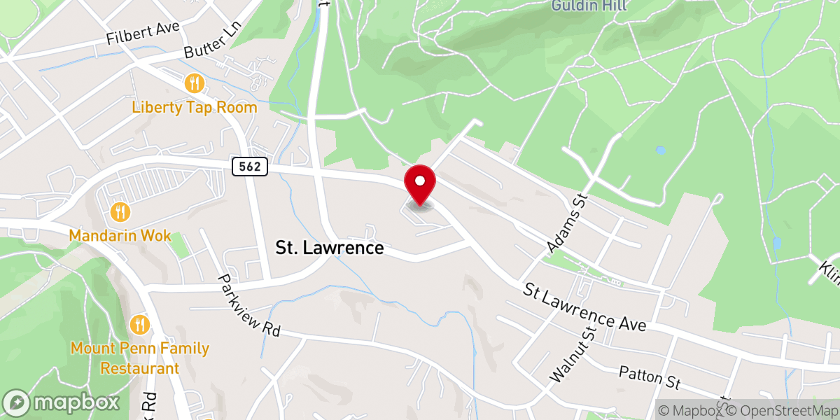 Map showing location of Community United Church of Christ