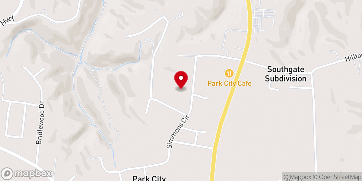 Map showing location of Victory Chapel