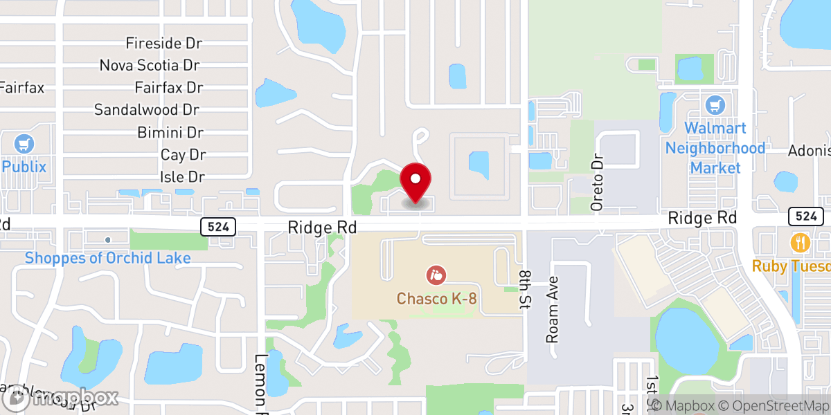 Map showing location of The Salvation Army Corps & Community Center