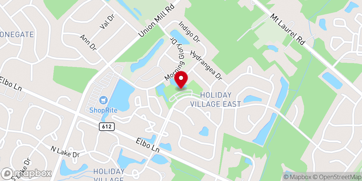 Map showing location of Holiday Village East Community