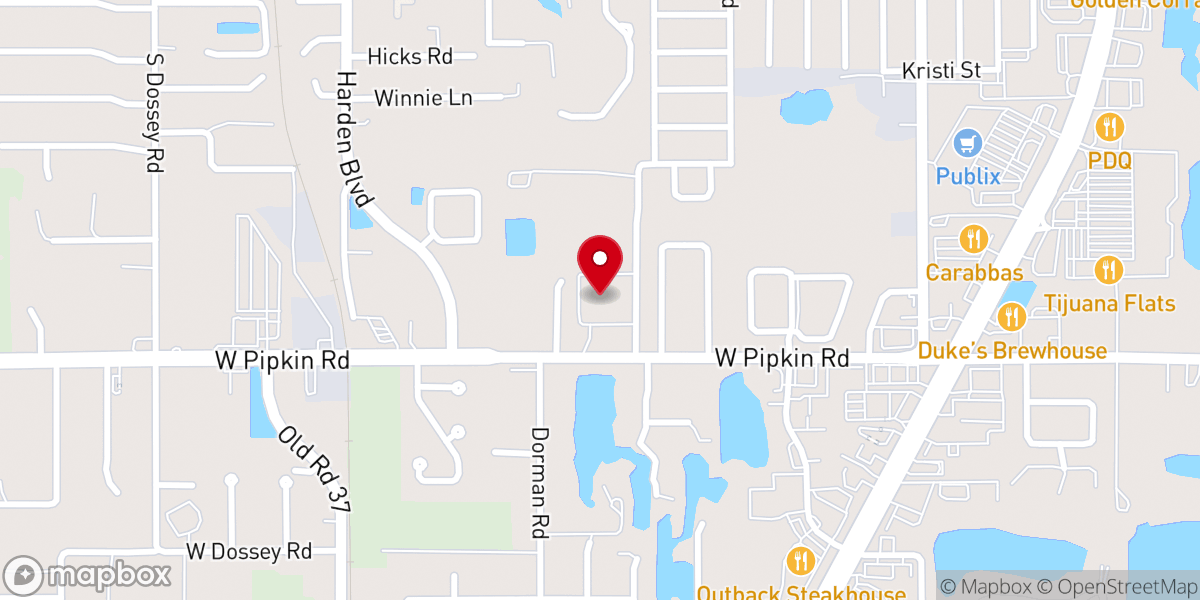 Map showing location of Ardella Baptist Church