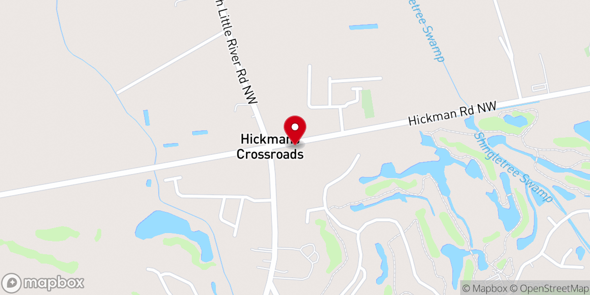 Map showing location of Andrew’s Chapel Global Methodist Church