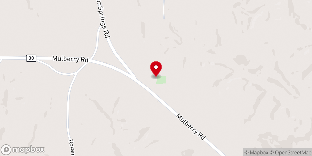 Map showing location of Taylor Springs Freewill Baptist Church