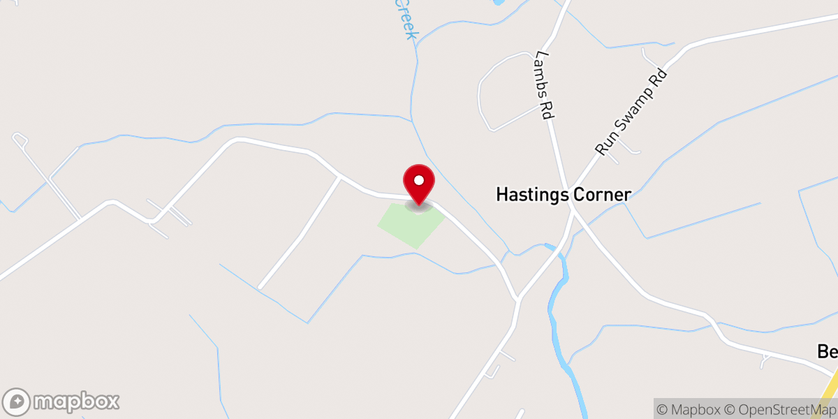 Map showing location of New Sawyer's Creek Baptist Church - Food Distribution Center