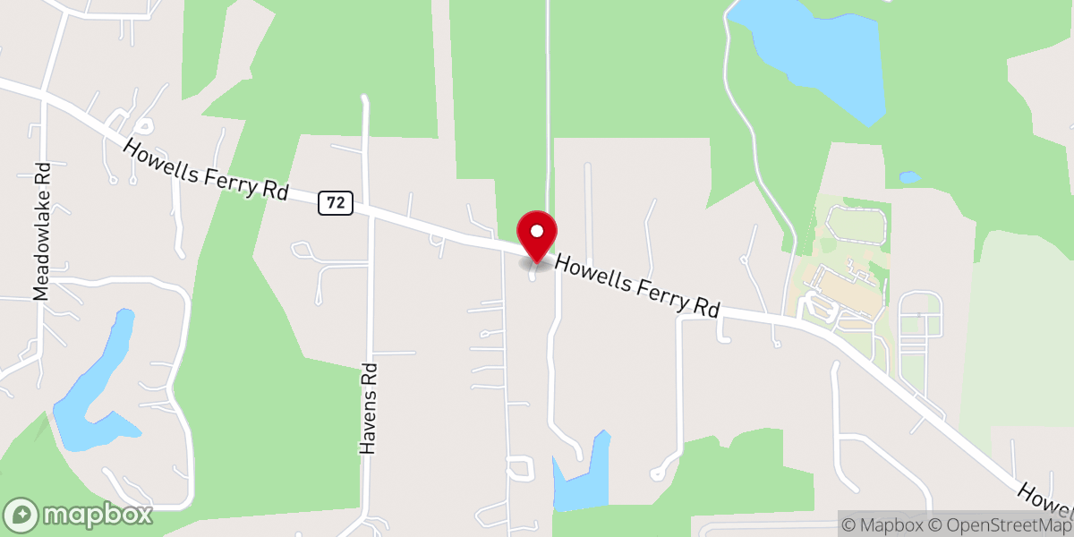 Map showing location of Allentown Church