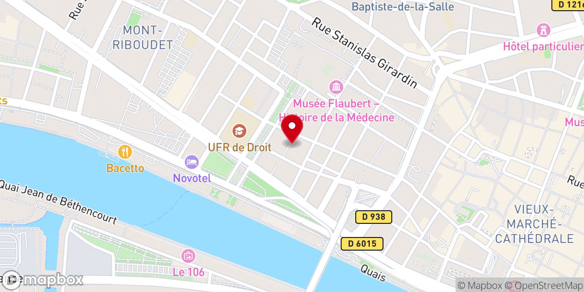 Map showing location of Assemblee Evangelique Bethesda