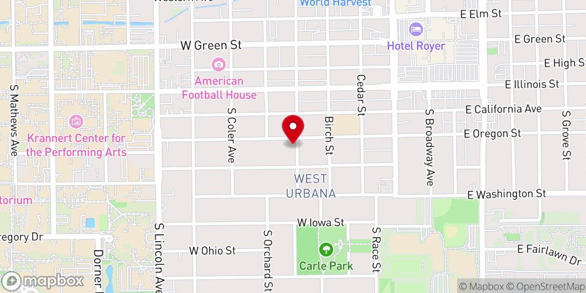 Map showing location of Christian Science Church