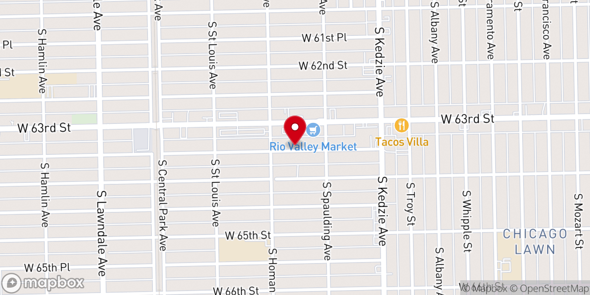 Map showing location of Deeper Life Bible Church