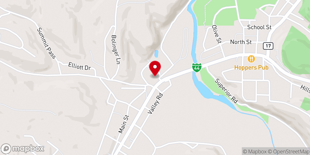 Map showing location of Memorial Chapel And Crematory Waynesvilee/St. Robert