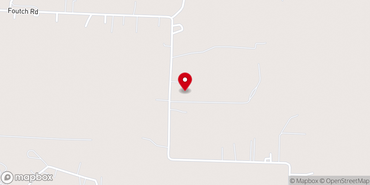 Map showing location of Pecan Creek Strawberry Farm