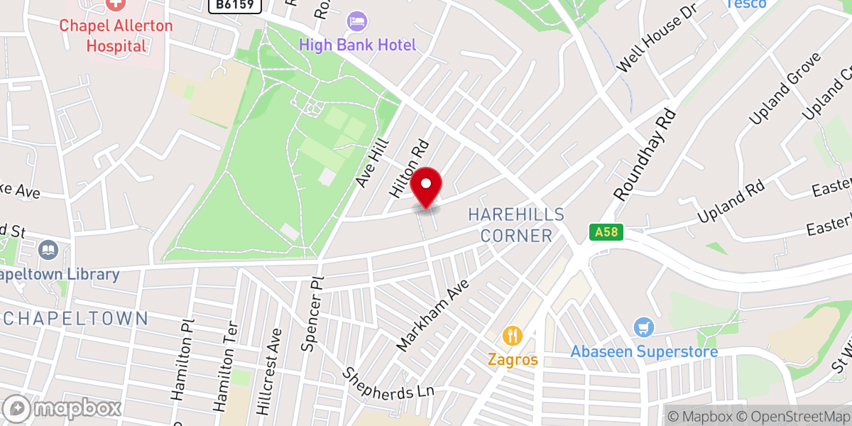 Map showing location of Greek Orthodox Community