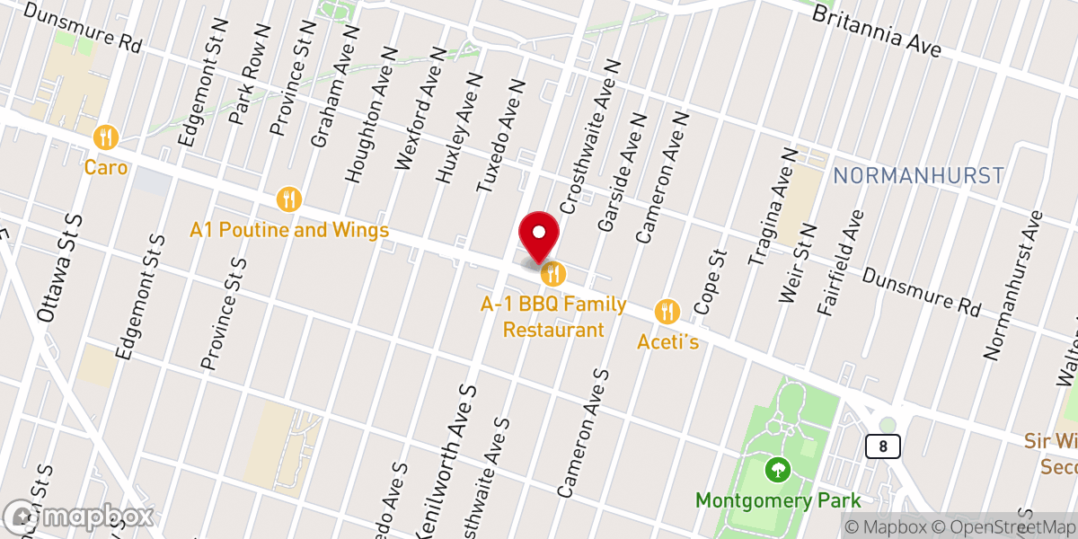 Map showing location of New Hope Church