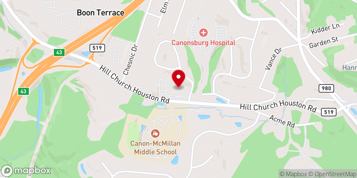 Map showing location of Greenery Center for Rehab And Nursing