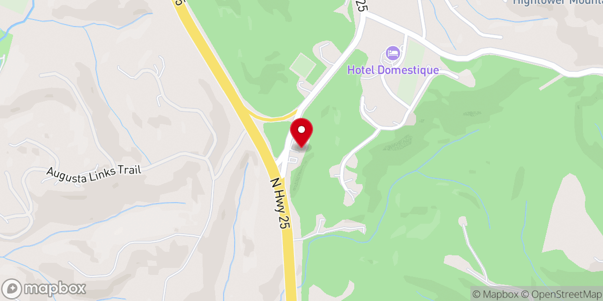 Map showing location of Scenic Hills Baptist Church