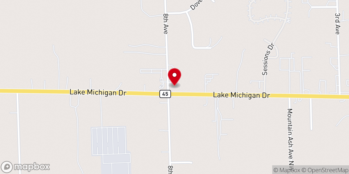 Map showing location of Generations Assembly Church