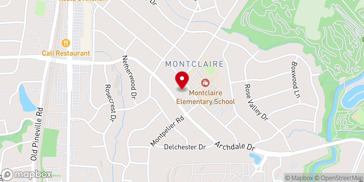 Map showing location of Saint Andrew's United Methodist Church