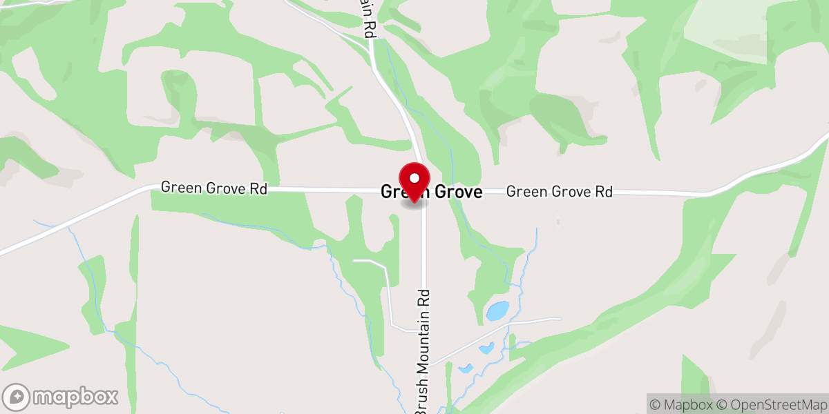Map showing location of Green Grove Brethren In Christ