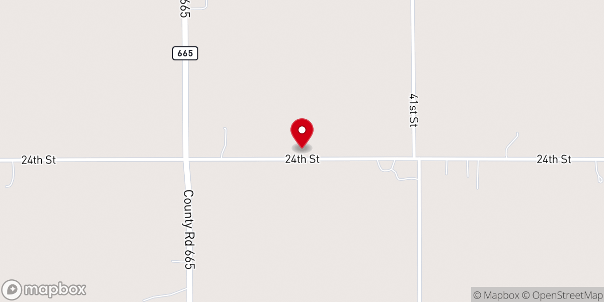 Map showing location of Townline United Methodist Church