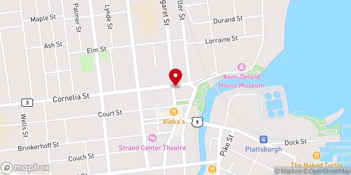 Map showing location of St. Peter’s Church