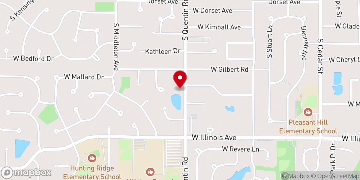 Map showing location of All Saints Lutheran Church