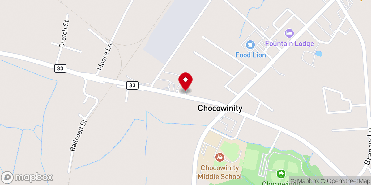 Map showing location of Trinity Episcopal Church