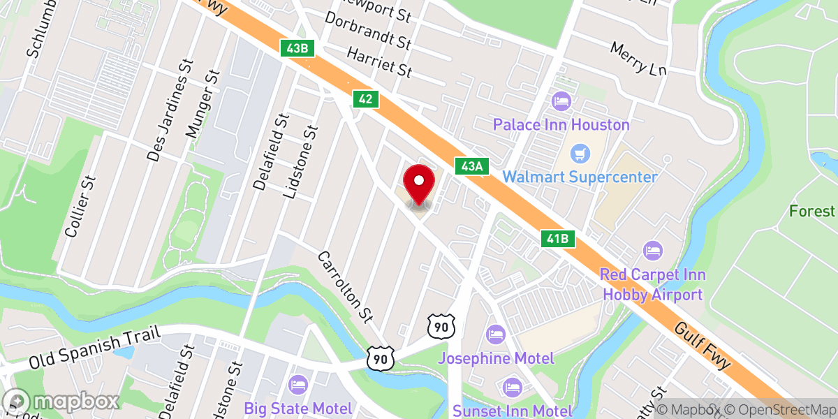 Map showing location of Queen of Peace Catholic Church