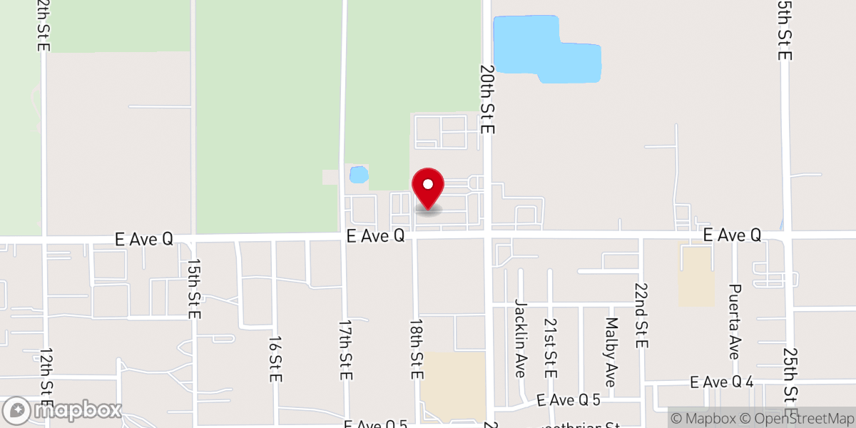 Map showing location of New Destiny Palmdale Fellowship