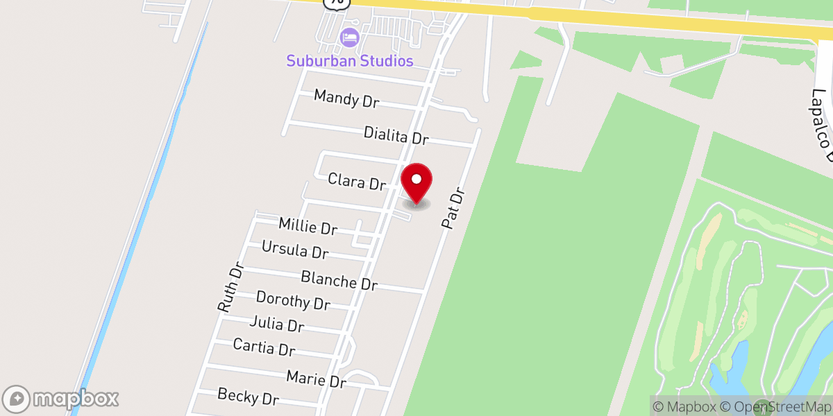 Map showing location of Saint Bonaventure Catholic Church