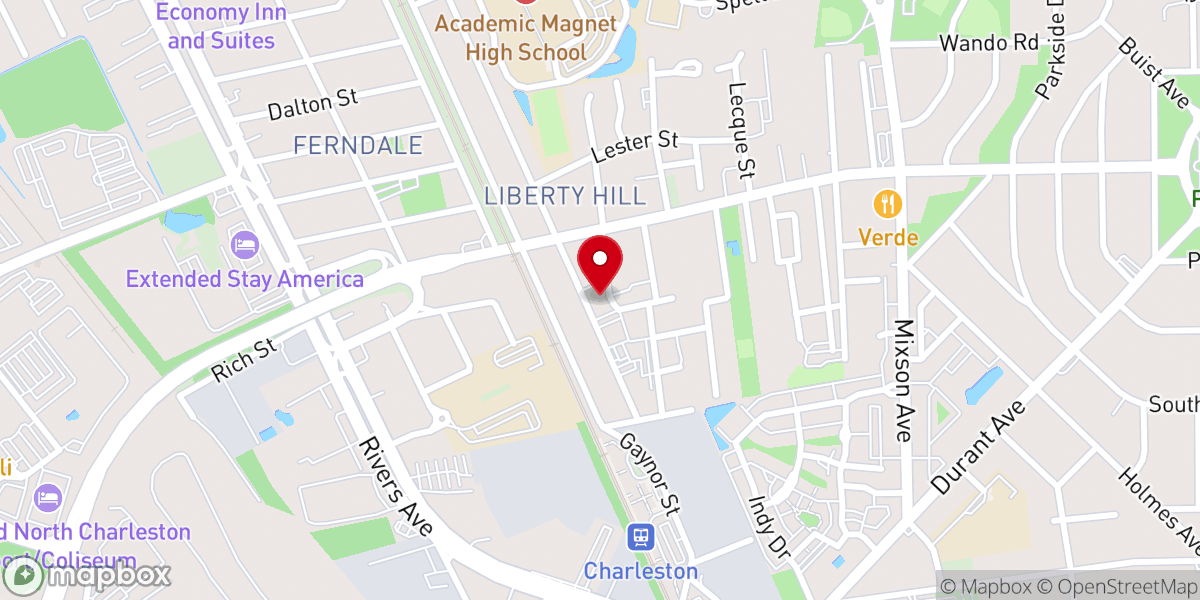 Map showing location of Royal Missionary Baptist Church