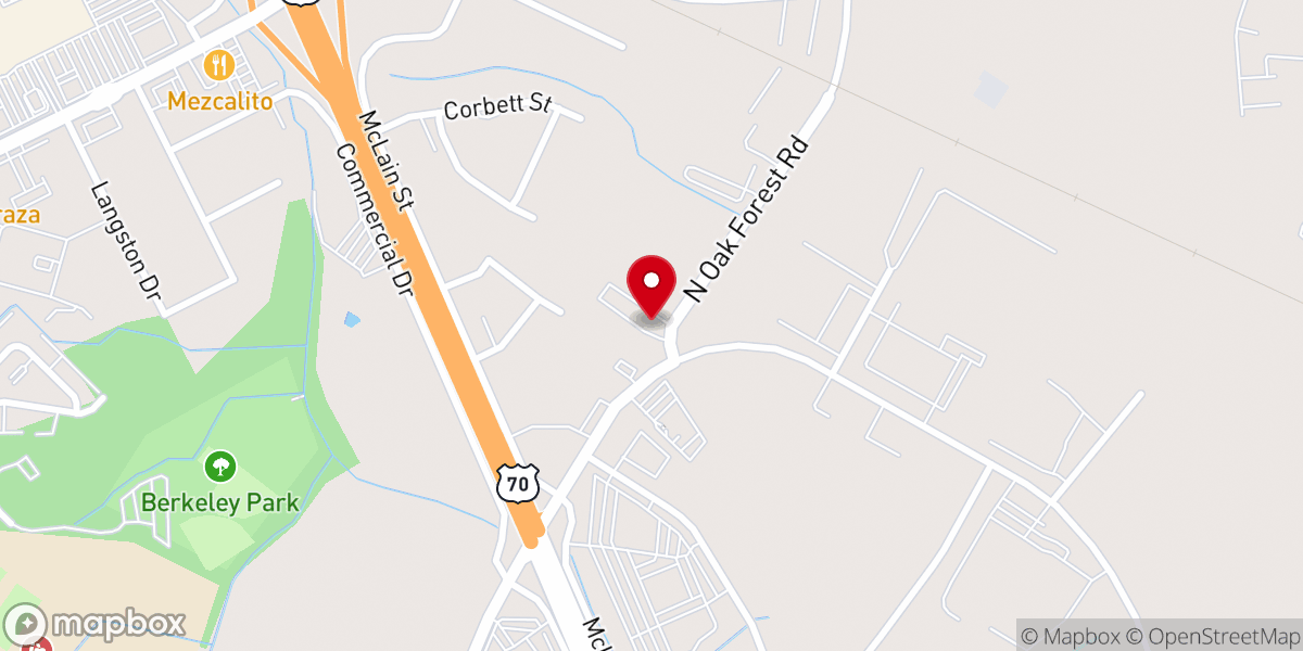 Map showing location of Cornerstone Church