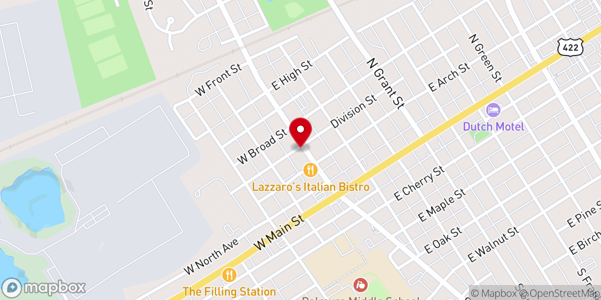 Map showing location of The Caring Cupboard
