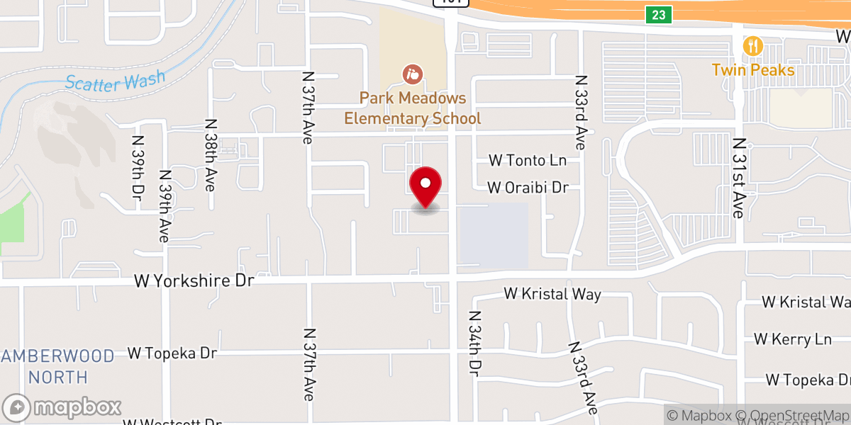 Map showing location of Christ Temple Church