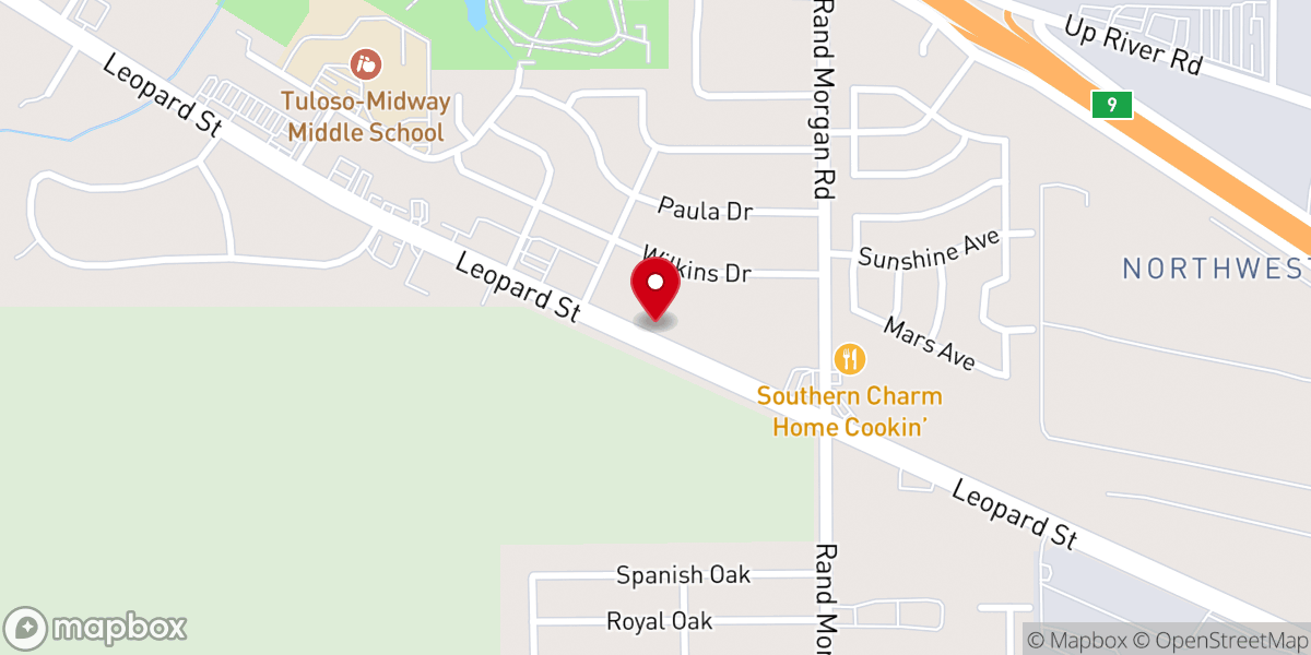 Map showing location of Arlington Heights Community Church