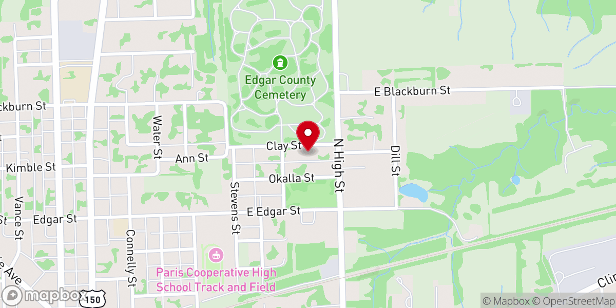 Map showing location of New Beginnings Church