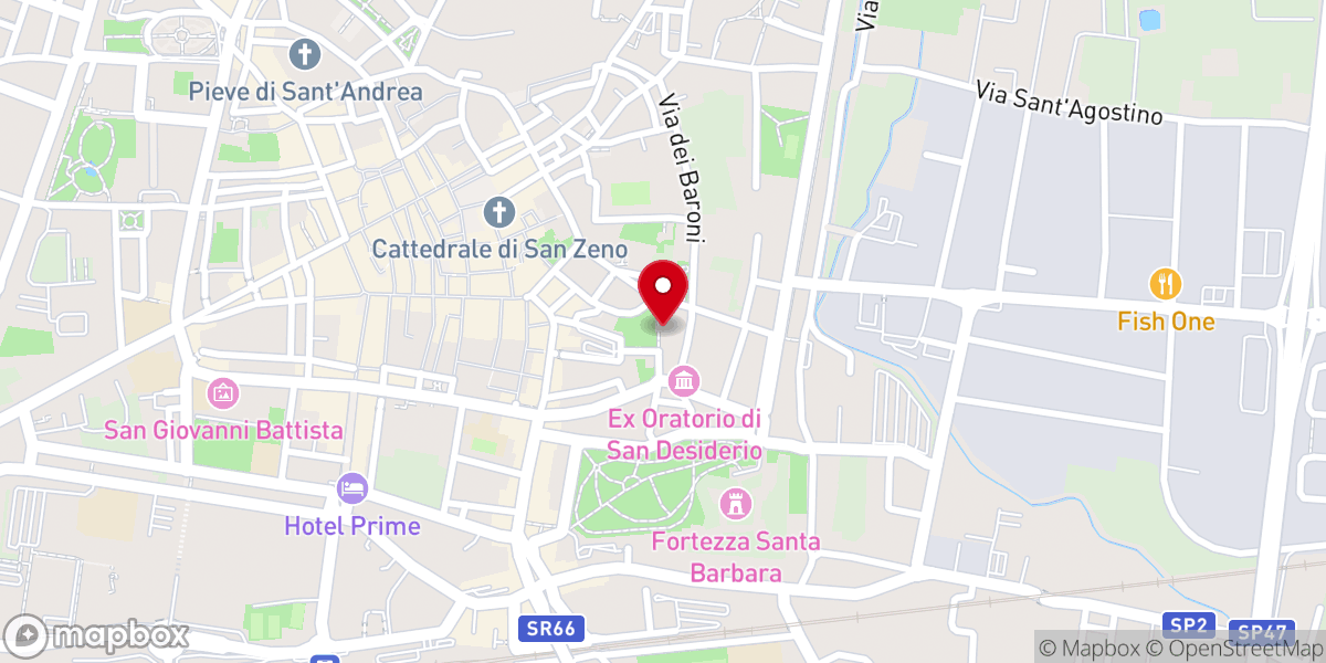 Map showing location of San Giovanni Decollato