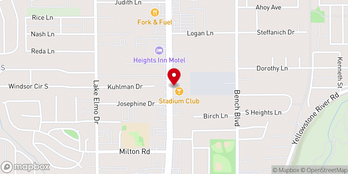 Map showing location of Bible Believers Baptist Church