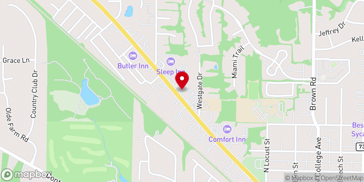 Map showing location of Berean Bible Church