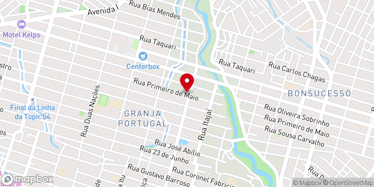 Map showing location of Universal Granja Portugal