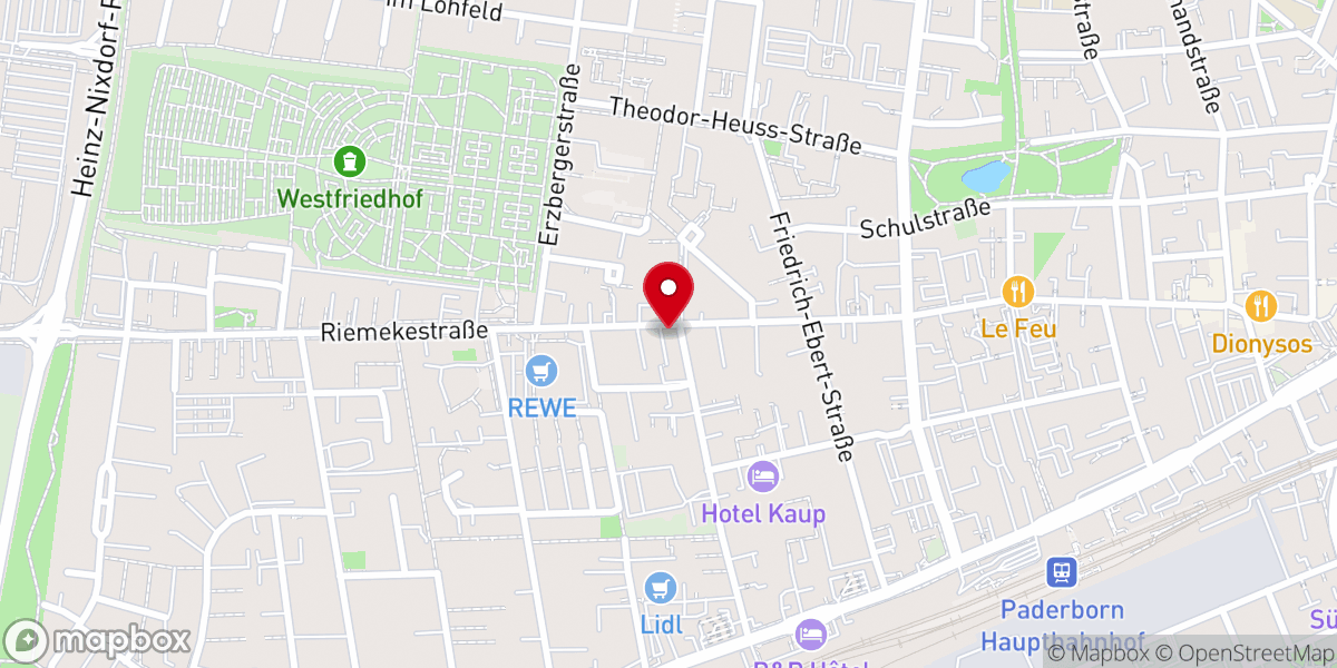 Map showing location of Christus für alle Paderborn. eV.